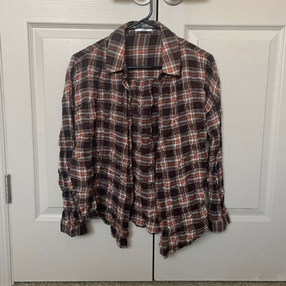 Light weight flannel button up